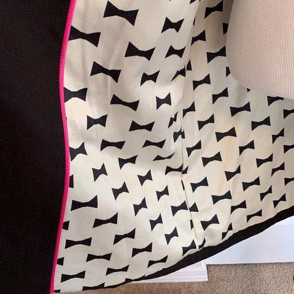 Kate Spade New York Black Trench Coat Jacket with Hood Womens Sz Medium - Picture 10 of 14